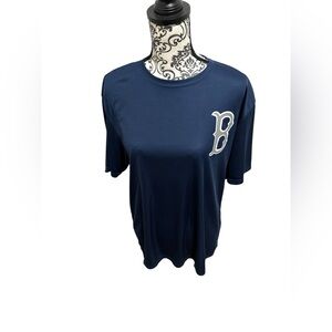 Classic Navy Blue T-Shirt with White Logo